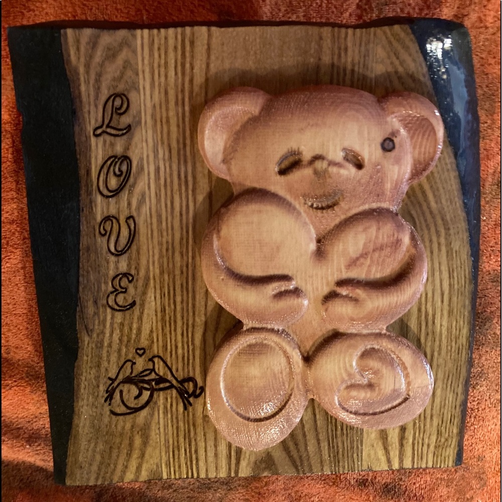 Teddy bear plaque